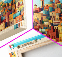 Cargar imagen en el visor de la galería, Chihuahua, Mexico Panoramic Travel Poster Canvas Print, Chihuahua, Mexico Painting, Mexico Art, Chihuahua Panoramic Travel Art, Travel Painting