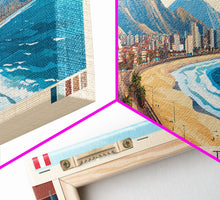 Cargar imagen en el visor de la galería, Chimbote, Peru Panoramic Travel Poster Canvas Print, Chimbote, Peru Painting, Peru Art, Chimbote Travel Art, Living Room Painting