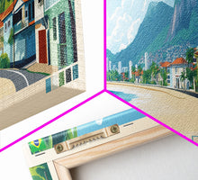 Cargar imagen en el visor de la galería, Contagem, Brazil Panoramic Travel Poster Canvas Print, Contagem, Brazil Painting, Brazil Art, Contagem Travel Art, Guest Room Painting