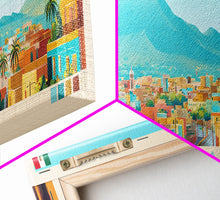 Load image into Gallery viewer, Culiacan, Mexico Panoramic Travel Poster Canvas Print, Culiacan, Mexico Painting, Mexico Art, Culiacan Panoramic Travel Art, Travel Painting