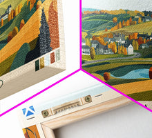 Load image into Gallery viewer, Cumbernauld, Scotland Panoramic Travel Poster Canvas Print, Cumbernauld, Scotland Painting, Scotland Art, Cumbernauld Travel Art, Guest Room Painting