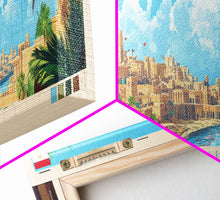 Load image into Gallery viewer, Damanhur, Egypt Panoramic Travel Poster Canvas Print, Damanhur, Egypt Painting, Egypt Art, Damanhur Travel Art, Guest Room Painting