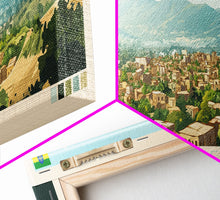 Load image into Gallery viewer, Dessie, Ethiopia Panoramic Travel Poster Canvas Print, Dessie, Ethiopia Painting, Ethiopia Art, Dessie Panoramic Travel Art, Travel Painting