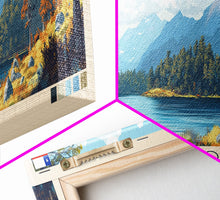 Load image into Gallery viewer, El Bosque, Chile Panoramic Travel Poster Canvas Print, El Bosque, Chile Painting, Chile Art, El Bosque Travel Art, Guest Room Painting