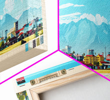 Load image into Gallery viewer, El-Obeid, Sudan Travel Poster Panoramic Canvas Print, El-Obeid, Sudan Painting, Sudan Art, El-Obeid Travel Art, Guest Room Painting