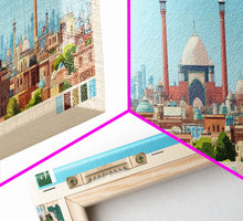 Carregar imagem no visualizador da galeria, Faisalabad, Pakistan Panoramic Travel Poster Canvas Print, Faisalabad, Pakistan Painting, Pakistan Art, Faisalabad Panoramic Travel Art, Travel Painting