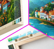 Carregar imagem no visualizador da galeria, Feira de Santana, Brazil Panoramic Travel Poster Canvas Print, Feira de Santana, Brazil Painting, Brazil Art, Feira de Santana Travel Art, Living Room Painting