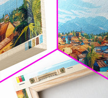Load image into Gallery viewer, Garoua, Cameroon Travel Poster Panoramic Canvas Print, Garoua, Cameroon Painting, Cameroon Art, Garoua Travel Art, Guest Room Painting