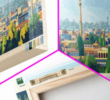 Load image into Gallery viewer, Rawalpindi, Pakistan Panoramic Travel Poster Canvas Print, Rawalpindi, Pakistan Painting, Pakistan Art, Rawalpindi Travel Art, Living Room Painting