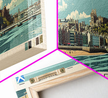 Carregar imagem no visualizador da galeria, Aberdeen, Scotland Panoramic Canvas Print, Aberdeen, Scotland Painting, Scotland Art, Aberdeen Travel Poster, Travel Art, Vacation Gift