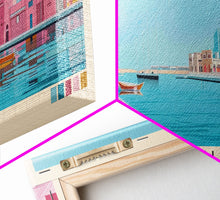 Carregar imagem no visualizador da galeria, Ad-Dawhah, Qatar Panoramic Canvas Print, Ad-Dawhah, Qatar Painting, Qatar Art, Ad-Dawhah Travel Poster, Travel Art, Living Room Painting