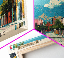 Carregar imagem no visualizador da galeria, Aguascalientes, Mexico Panoramic Canvas Print, Aguascalientes, Mexico Painting, Mexico Art, Aguascalientes Travel Poster, Travel Art, Guest Room Painting