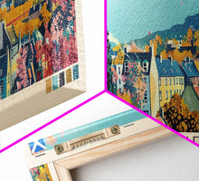 Carregar imagem no visualizador da galeria, Airdrie, Scotland Panoramic Canvas Print, Airdrie, Scotland Painting, Scotland Art, Airdrie Travel Poster, Travel Art, Living Room Painting