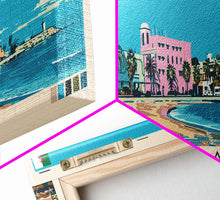 Load image into Gallery viewer, Annaba, Algeria Panoramic Canvas Print, Annaba, Algeria Painting, Algeria Art, Annaba Travel Poster, Travel Art, Vacation Gift