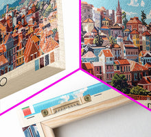 Load image into Gallery viewer, Antananarivo, Madagascar Panoramic Canvas Print, Antananarivo, Madagascar Painting, Madagascar Art, Antananarivo Travel Poster, Travel Art, Living Room Painting