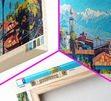 Load image into Gallery viewer, Arica, Chile Panoramic Canvas Print, Arica, Chile Painting, Chile Art, Arica Travel Poster, Travel Art, Guest Room Painting