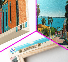 Load image into Gallery viewer, Artigas, Uruguay Panoramic Canvas Print, Artigas, Uruguay Painting, Uruguay Art, Artigas Travel Poster, Travel Art, Living Room Painting