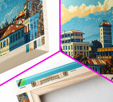 Carregar imagem no visualizador da galeria, Arusha, Tanzania Panoramic Canvas Print, Arusha, Tanzania Painting, Tanzania Art, Arusha Travel Poster, Travel Art, Housewarming Gift
