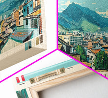 Carregar imagem no visualizador da galeria, Ayacucho, Peru Panoramic Canvas Print, Ayacucho, Peru Painting, Peru Art, Ayacucho Travel Poster, Travel Art, Guest Room Painting