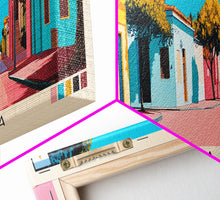 Carregar imagem no visualizador da galeria, Bahia Blanca, Argentina Panoramic Canvas Print, Bahia Blanca, Argentina Painting, Argentina Art, Bahia Blanca Travel Poster, Travel Art, Guest Room Painting