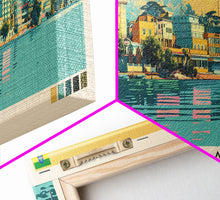 Carregar imagem no visualizador da galeria, Bahir Dar, Ethiopia Panoramic Canvas Print, Bahir Dar, Ethiopia Painting, Ethiopia Art, Bahir Dar Travel Poster, Travel Art, Guest Room Painting