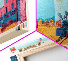 Load image into Gallery viewer, Banfora, Burkina Faso Panoramic Canvas Print, Banfora, Burkina Faso Painting, Burkina Faso Art, Banfora Travel Poster, Travel Art, Guest Room Painting