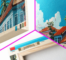 Load image into Gallery viewer, Batam, Indonesia Panoramic Canvas Print, Batam, Indonesia Painting, Indonesia Art, Batam Travel Poster, Travel Art, Vacation Gift