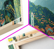Load image into Gallery viewer, Bello, Colombia Panoramic Canvas Print, Bello, Colombia Painting, Colombia Art, Bello Travel Poster, Travel Art, Living Room Painting
