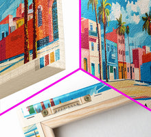 Load image into Gallery viewer, Biskra, Algeria Panoramic Canvas Print, Biskra, Algeria Painting, Algeria Art, Biskra Travel Poster, Travel Art, Living Room Painting