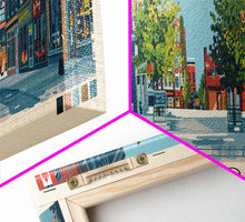 Load image into Gallery viewer, Brantford, Canada Panoramic Canvas Print, Brantford, Canada Painting, Canada Art, Brantford Travel Poster, Travel Art, Living Room Painting
