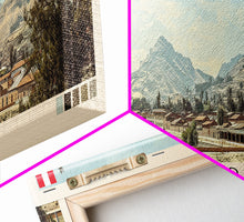 Carregar imagem no visualizador da galeria, Cajamarca, Peru Panoramic Canvas Print, Cajamarca, Peru Painting, Peru Art, Cajamarca Travel Poster, Travel Art, Guest Room Painting