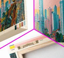 Carregar imagem no visualizador da galeria, Cali, Colombia Panoramic Canvas Print, Cali, Colombia Painting, Colombia Art, Cali Travel Poster, Travel Art, Vacation Gift