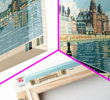 Carregar imagem no visualizador da galeria, Cardiff, Wales Panoramic Canvas Print, Cardiff, Wales Painting, Wales Art, Cardiff Travel Poster, Travel Art, Guest Room Painting