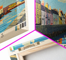 Cargar imagen en el visor de la galería, Carrickfergus, Ireland Panoramic Canvas Print, Carrickfergus, Ireland Painting, Ireland Art, Carrickfergus Travel Poster, Travel Art, Living Room Painting