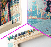 Cargar imagen en el visor de la galería, Chattogram, Bangladesh Panoramic Canvas Print, Chattogram, Bangladesh Painting, Bangladesh Art, Chattogram Travel Poster, Travel Art, Guest Room Painting