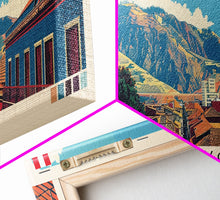 Cargar imagen en el visor de la galería, Chiclayo, Peru Panoramic Canvas Print, Chiclayo, Peru Painting, Peru Art, Chiclayo Travel Poster, Travel Art, Guest Room Painting