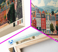 Cargar imagen en el visor de la galería, Coatbridge, Scotland Panoramic Canvas Print, Coatbridge, Scotland Painting, Scotland Art, Coatbridge Travel Poster, Travel Art, Guest Room Painting