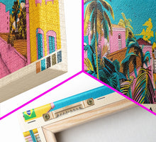 Load image into Gallery viewer, Cuiaba, Brazil Panoramic Canvas Print, Cuiaba, Brazil Painting, Brazil Art, Cuiaba Travel Poster, Travel Art, Vacation Gift