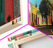 Load image into Gallery viewer, Culiacan, Mexico Panoramic Canvas Print, Culiacan, Mexico Painting, Mexico Art, Culiacan Travel Poster, Travel Art, Living Room Painting