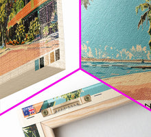 Load image into Gallery viewer, Darwin, Australia Panoramic Canvas Print, Darwin, Australia Painting, Australia Art, Darwin Travel Poster, Travel Art, Housewarming Gift