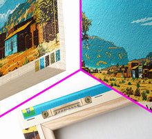 Load image into Gallery viewer, Dire Dawa, Ethiopia Panoramic Canvas Print, Dire Dawa, Ethiopia Painting, Ethiopia Art, Dire Dawa Travel Poster, Travel Art, Vacation Gift