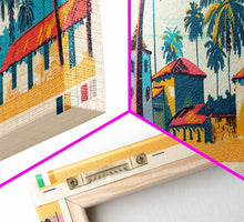 Load image into Gallery viewer, Divo, Ivory Coast Panoramic Canvas Print, Divo, Ivory Coast Painting, Ivory Coast Art, Divo Travel Poster, Travel Art, Living Room Painting