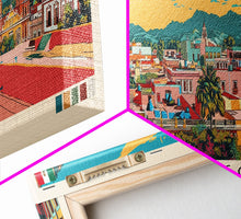 Load image into Gallery viewer, Durango, Mexico Panoramic Canvas Print, Durango, Mexico Painting, Mexico Art, Durango Travel Poster, Travel Art, Guest Room Painting