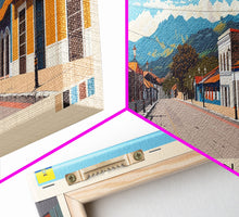 Load image into Gallery viewer, Duran, Ecuador Panoramic Canvas Print, Duran, Ecuador Painting, Ecuador Art, Duran Travel Poster, Travel Art, Living Room Painting