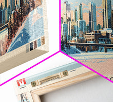 Load image into Gallery viewer, Edmonton, Canada Panoramic Canvas Print, Edmonton, Canada Painting, Canada Art, Edmonton Travel Poster, Travel Art, Living Room Painting