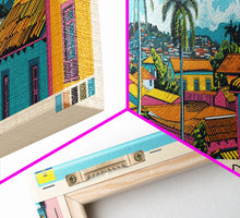 Load image into Gallery viewer, Esmeraldas, Ecuador Panoramic Canvas Print, Esmeraldas, Ecuador Painting, Ecuador Art, Esmeraldas Travel Poster, Travel Art, Guest Room Painting