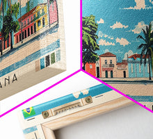 Carregar imagem no visualizador da galeria, Feira de Santana, Brazil Panoramic Canvas Print, Feira de Santana, Brazil Painting, Brazil Art, Feira de Santana Travel Poster, Travel Art, Guest Room Painting