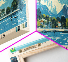 Carregar imagem no visualizador da galeria, Florianopolis, Brazil Panoramic Canvas Print, Florianopolis, Brazil Painting, Brazil Art, Florianopolis Travel Poster, Travel Art, Living Room Painting