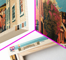 Carregar imagem no visualizador da galeria, Gloucester, England Panoramic Canvas Print, Gloucester, England Painting, England Art, Gloucester Travel Poster, Travel Art, Guest Room Painting