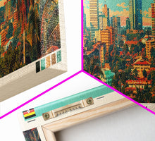 Load image into Gallery viewer, Kampala, Uganda Panoramic Canvas Print, Kampala, Uganda Painting, Uganda Art, Kampala Travel Poster, Travel Art, Living Room Painting